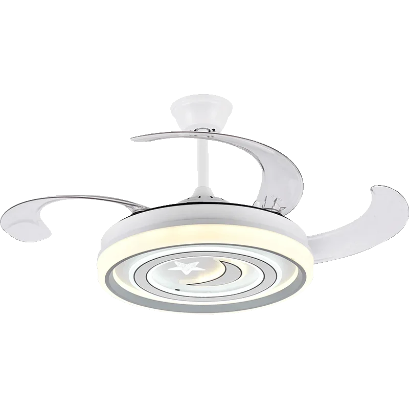 Afralia™ Smart Ceiling Fan Light with Remote Control & Silent Design