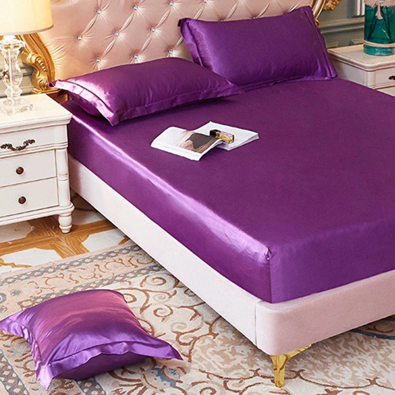 Afralia™ Satin Silk Pillowcase: Smooth & Skin-Friendly Solid Color Cover
