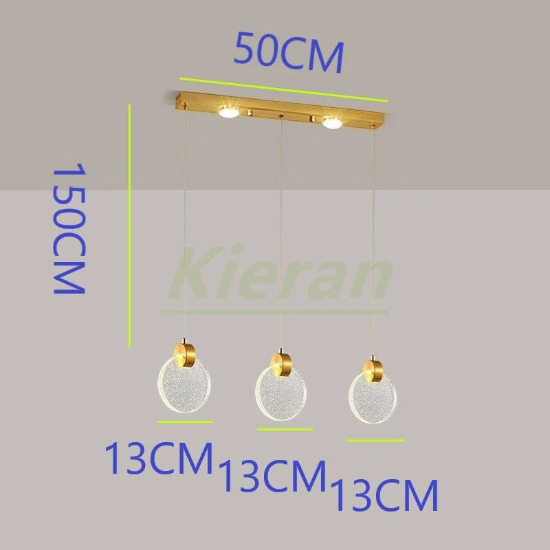 Afralia™ Crystal LED Chandelier: Modern 5head Highlight for Bedroom, Bar, Study Room Decor