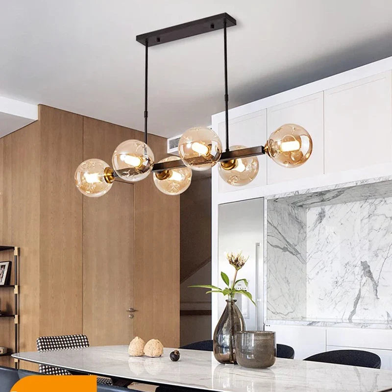 Afralia™ LED Pendant Chandeliers: Modern Indoor Lighting for Living Room and Dining Room