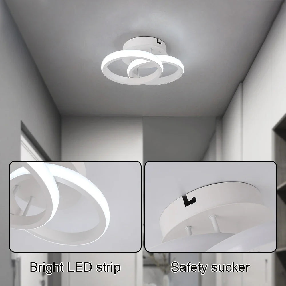 Afralia™ Acrylic LED Ceiling Light: Modern Home Decor Lighting for Bedroom, Aisle, Balcony, Corridor