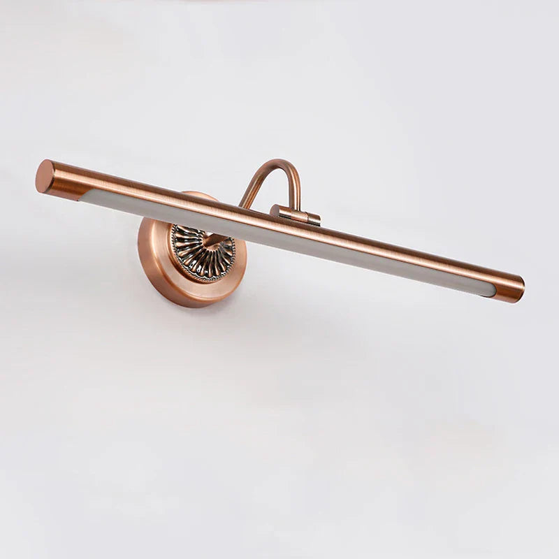 Afralia™ Red Bronze LED Bathroom Light 8W Gold Wall Lamp for Bedroom and Dressing Room