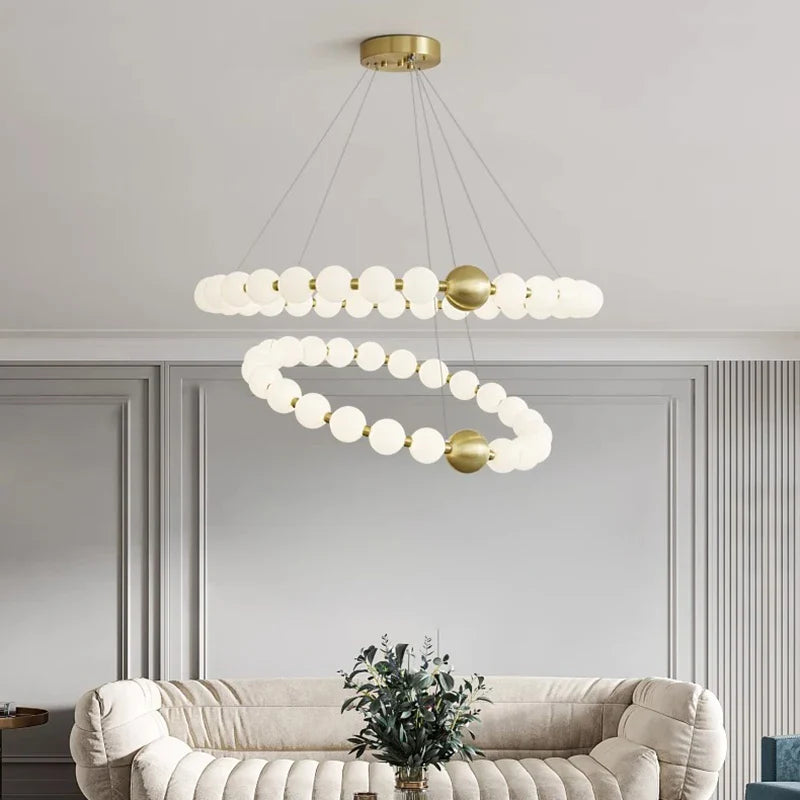 Afralia™ Modern Bedroom LED Ceiling Chandelier Pendant Lights Indoor Lighting