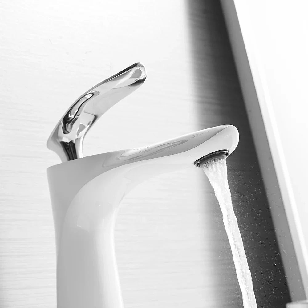 Afralia™ Gold Waterfall Bathroom Faucet - Single Handle Basin Mixer Tap, Elegant Design