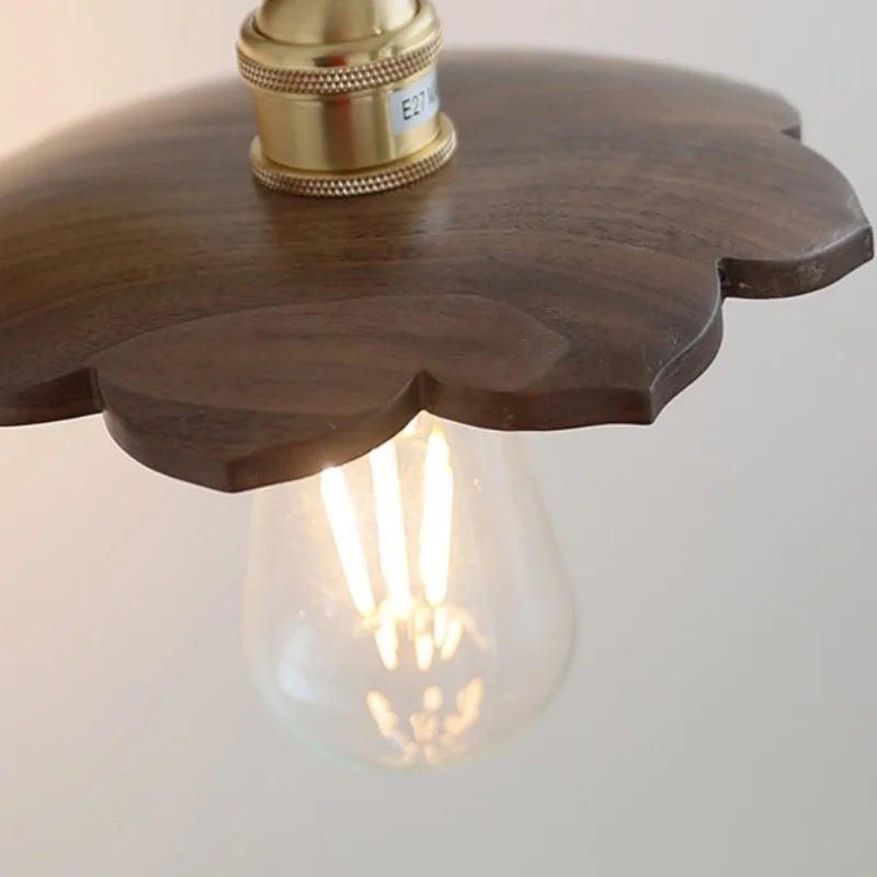 Afralia™ Walnut Wood LED Wall Light Sconce Up Down Rotate Fixture Bedroom Hallway