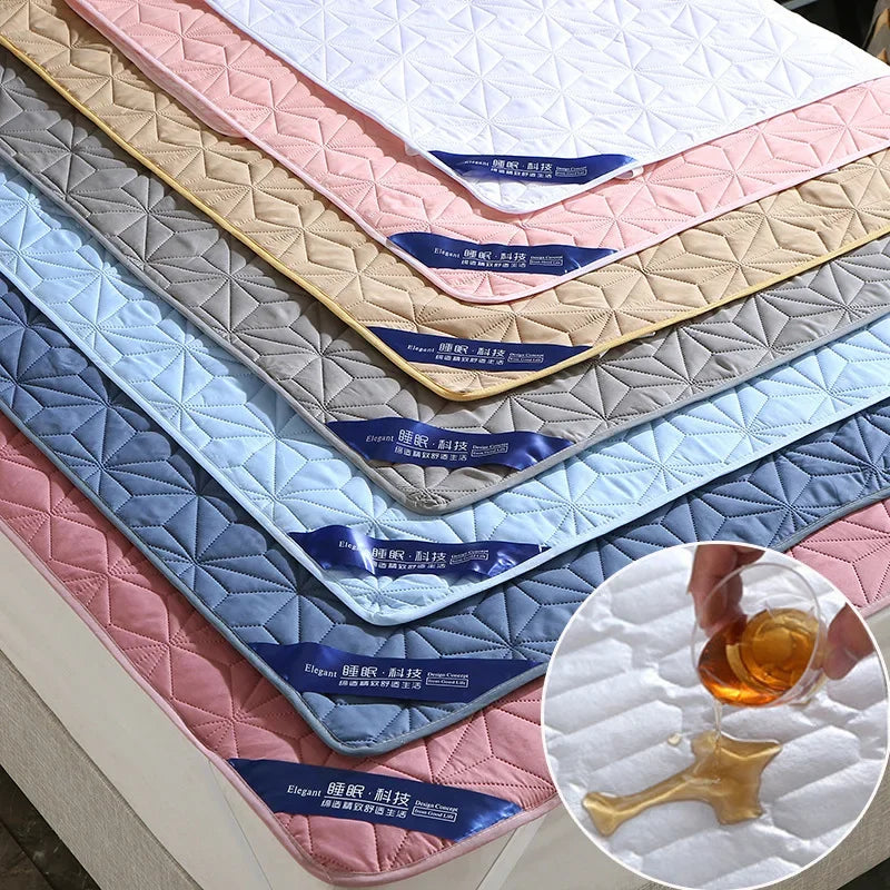 Afralia™ Cotton Quilted Waterproof Bed Protector Pad for Elderly, Children, Mother Child