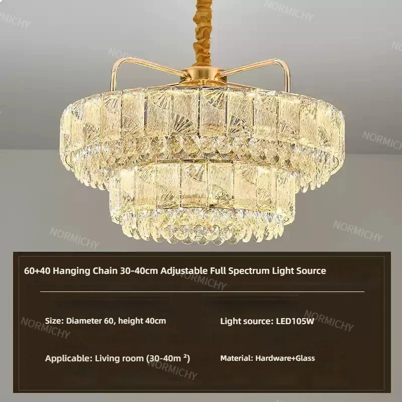 Afralia™ Luxury Crystal Pendant Light for High-End Atmosphere