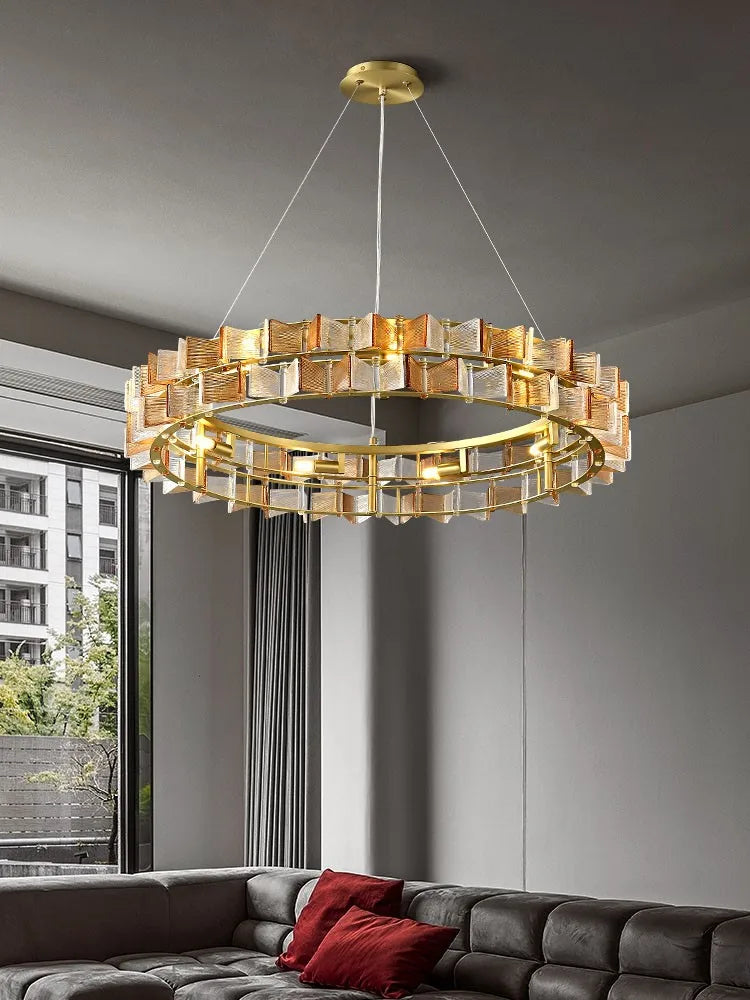 Afralia™ Nordic Luxury Living Room Chandelier: Modern American Style Art Lighting Fixtures