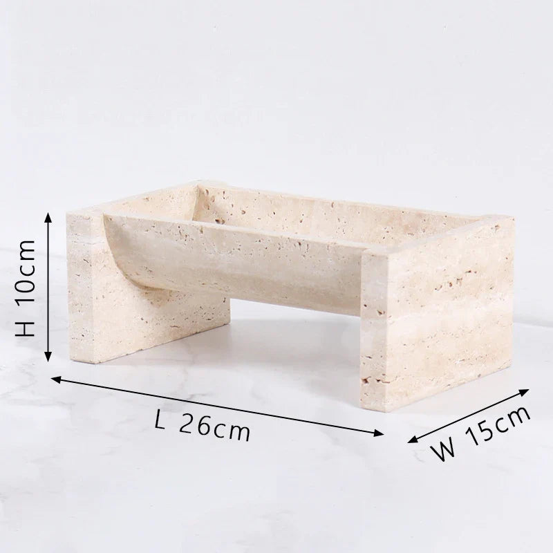 Afralia™ Marble Stone Flower Pots & Tablescape Set for Home & Hotel Decor