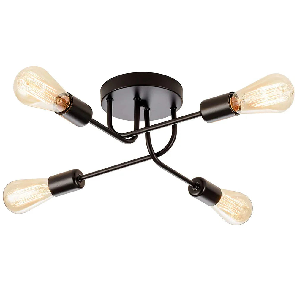 Afralia™ Sputnik Ceiling Lamp Chandelier Vintage Industrial Light Fixture Kitchen Island Luminaire