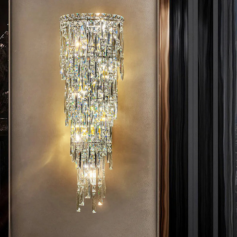 Afralia™ Modern Crystal Wall Lamp for Home Decor
