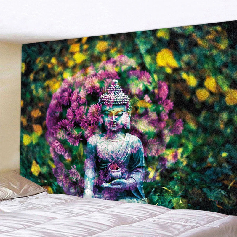 Afralia™ Indian Buddha Mandala Tapestry: Psychedelic Hippie Boho Wall Decor