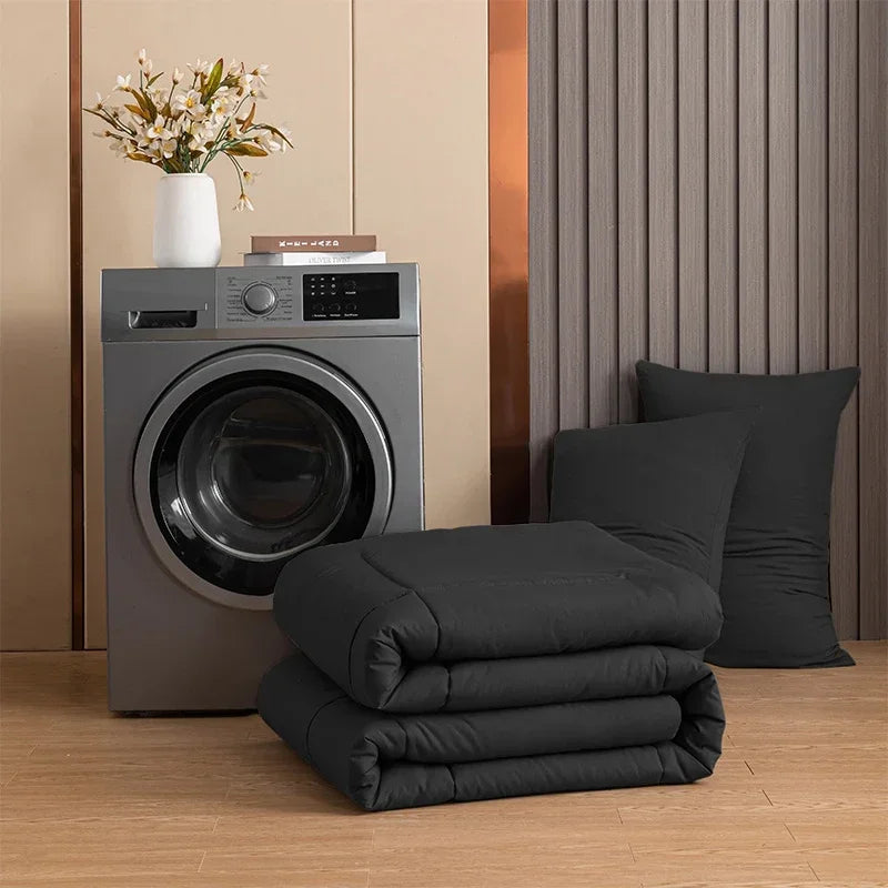 Afralia™ Large Square Quilted Duvet Queen Spring Autumn Blanket, Four Seasons Comfort