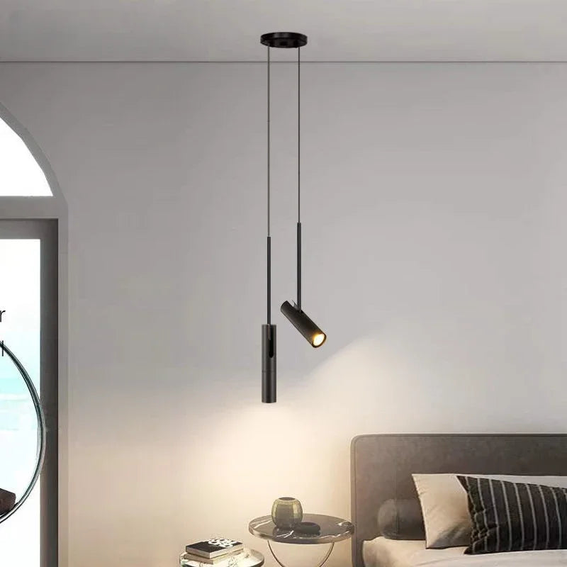 Afralia™ Adjustable LED Spotlight Chandelier for Bedroom and Living Room