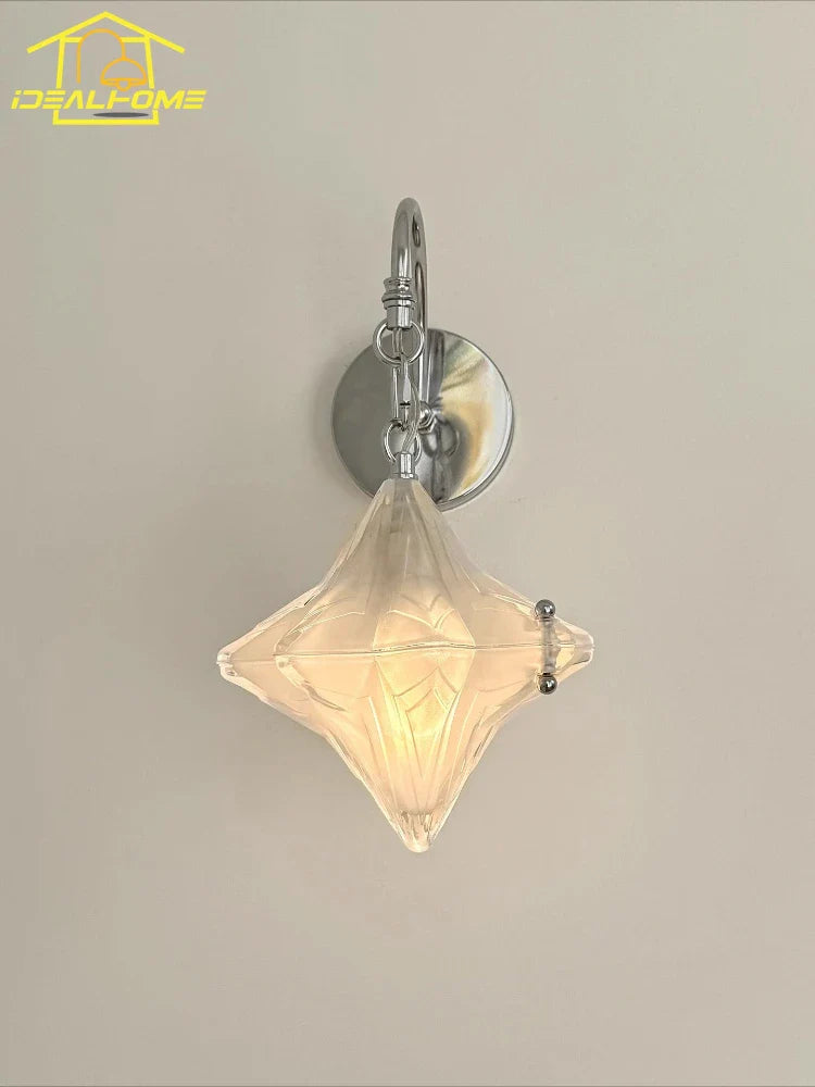 Afralia™ French Medieval Bauhaus LED Glass Wall Lamp for Living Room & Bedroom