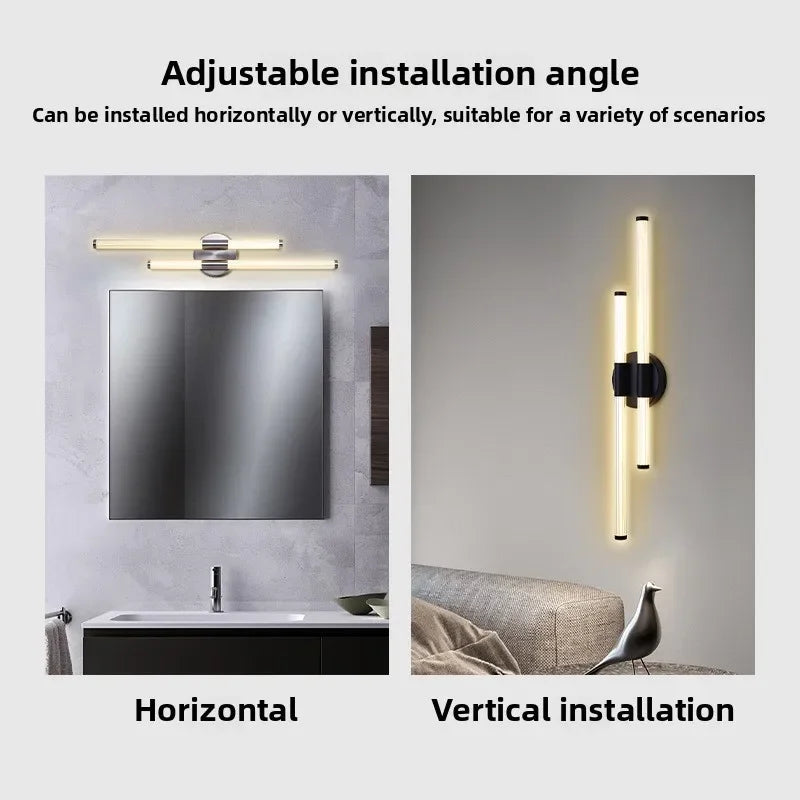 Afralia™ LED Acrylic Wall Sconce for Modern Indoor Lighting in Living Room and Bathroom