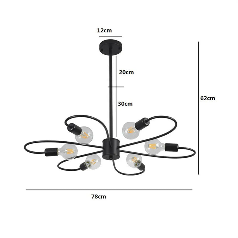 Afralia™ LED Branches Chandelier for Living Room Bedroom Kitchen Lighting