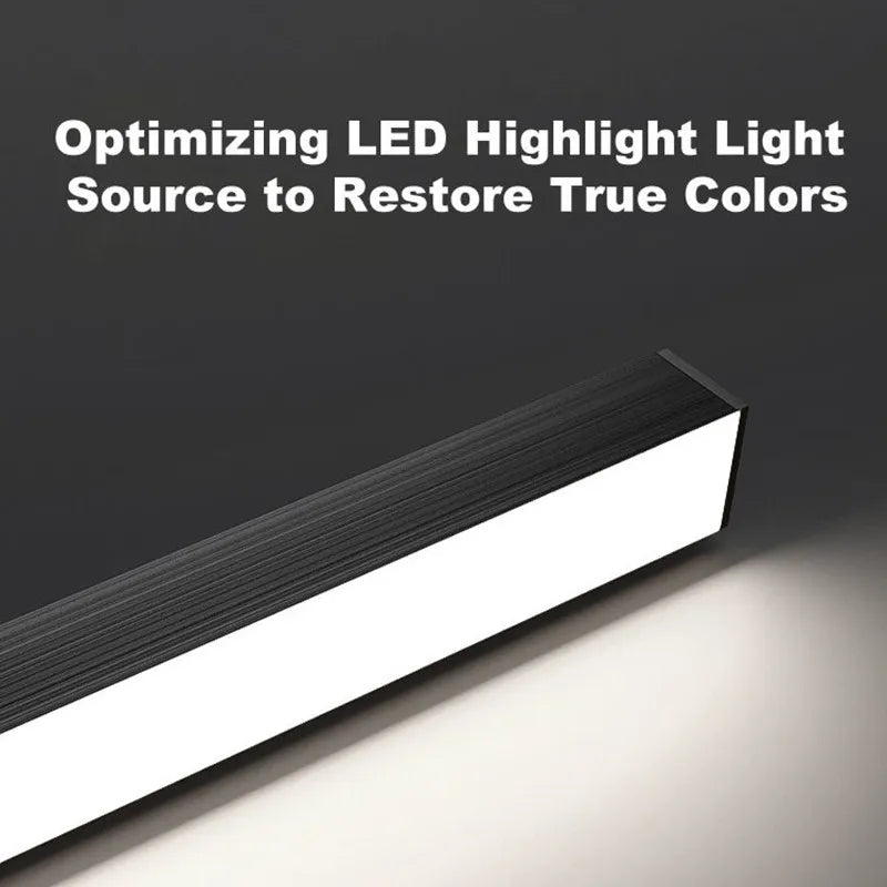 Afralia™ Modern Line Ceiling Lamp LED Chandelier Kitchen Bedroom Strip Lights Fixtures