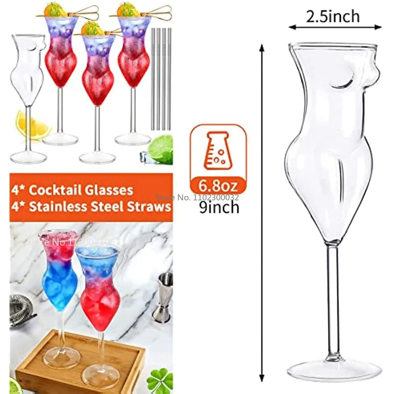 Afralia™ Crystal Beauty Goblet Cup - Elegant Cocktail Glass for Wine and Champagne