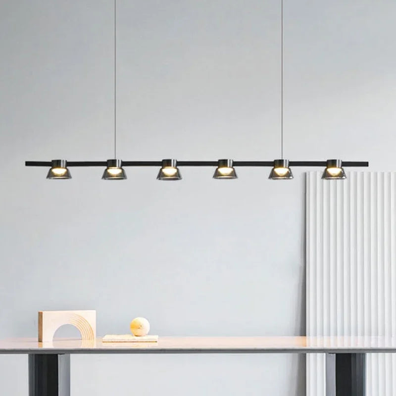 Afralia™ LED Minimalist Chandelier Kitchen Island Pendant Lights for Designer Decor