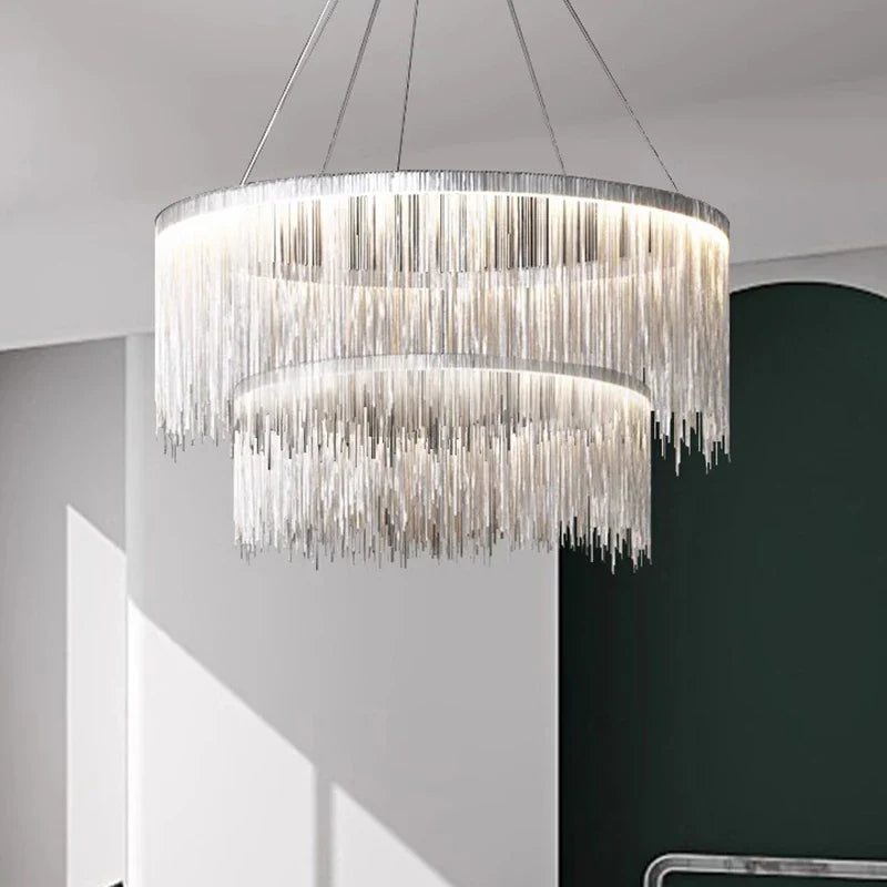 Afralia™ Modern LED Pendant Light Chandeliers for Living Room and Dining Room