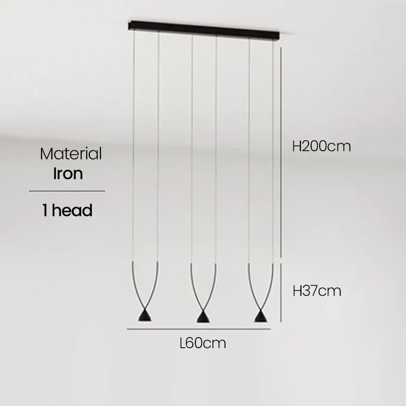 Afralia™ Modern LED Chandelier Light for Dinning/Living Room Suspension Bedeside Lighting