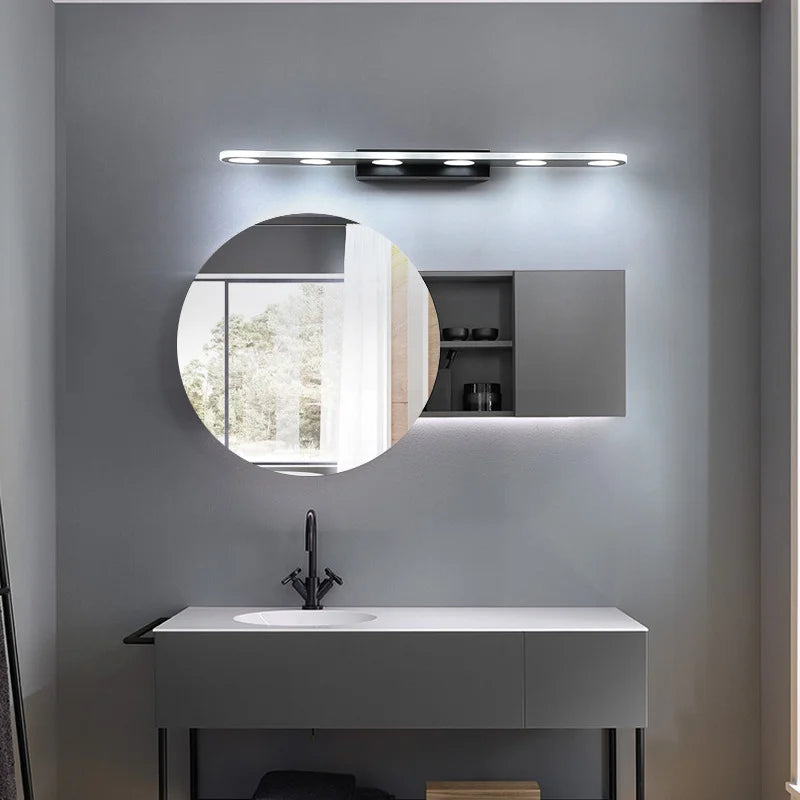Afralia™ LED Bathroom Mirror Light Waterproof 40CM 58CM AC220V 110V SMD5630 Wall Lamp