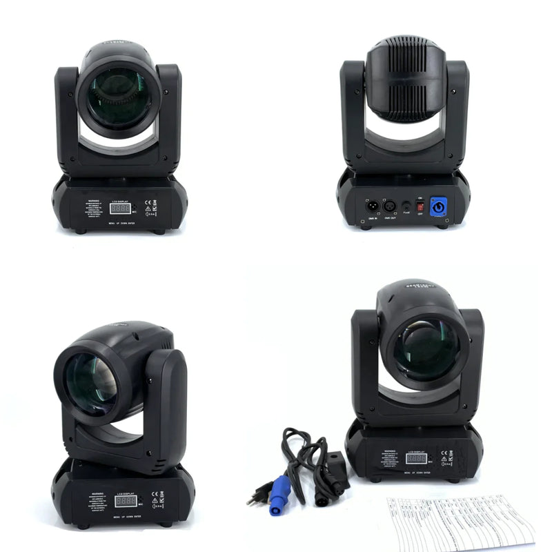 Afralia™ 150W Mini LED Moving Head Beam & Spot Light with 18 Rotating Prisms