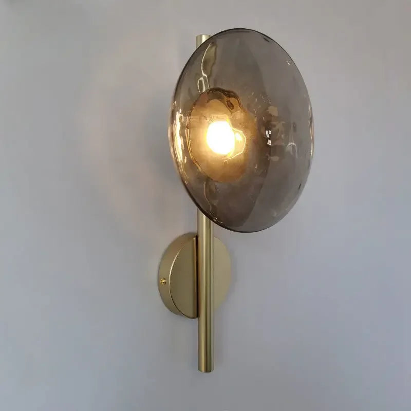 Afralia™ LED Glass Wall Sconce for Living Room Background Lighting