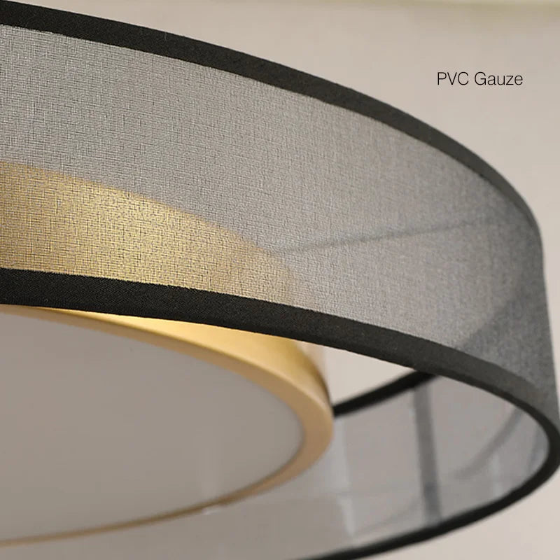 Afralia™ Round LED Ceiling Lamp for Living Room, Dimmable Bedroom Chandelier & Kitchen Lights