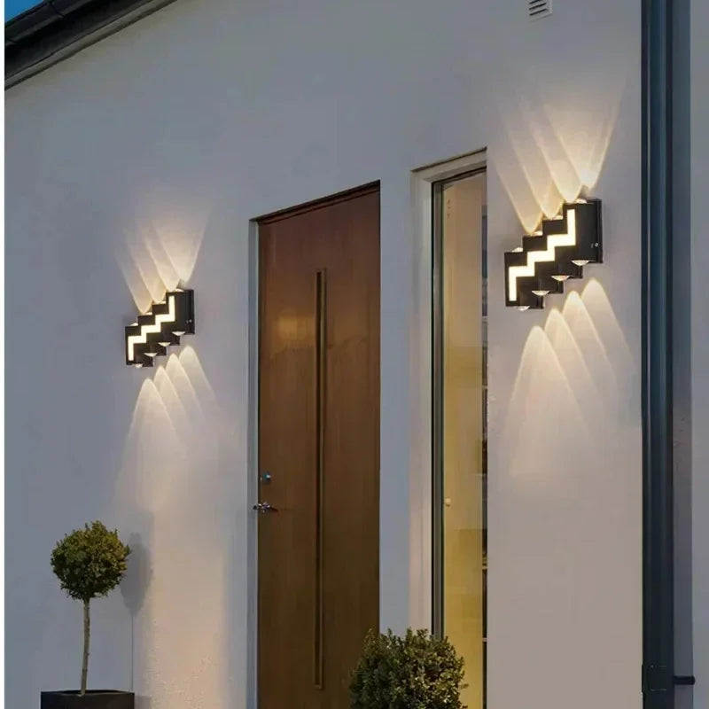 Afralia™ Outdoor Wall Light: Creative Design, High-quality Aluminum for Garden, Porch, Home Lighting