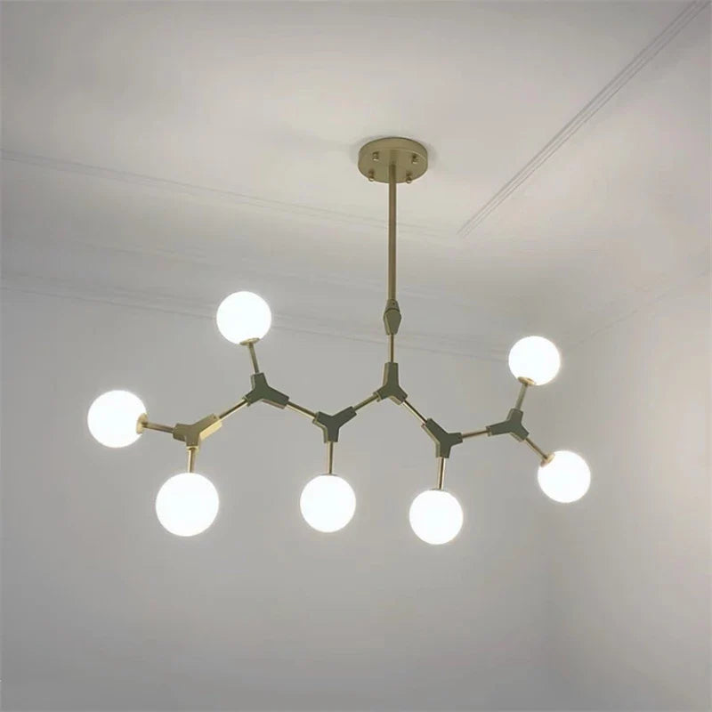 Afralia™ Iron Magic Molecular Pendant Lights for Living Room Dining Room Decor