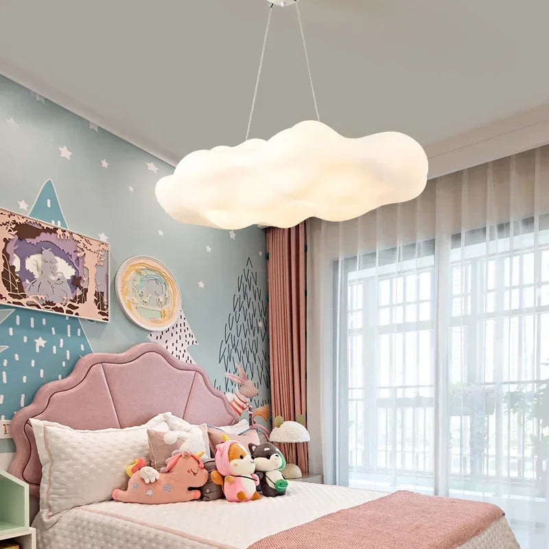 Afralia™ Acrylic Cloud LED Ceiling Chandelier for Living Room and Bedroom