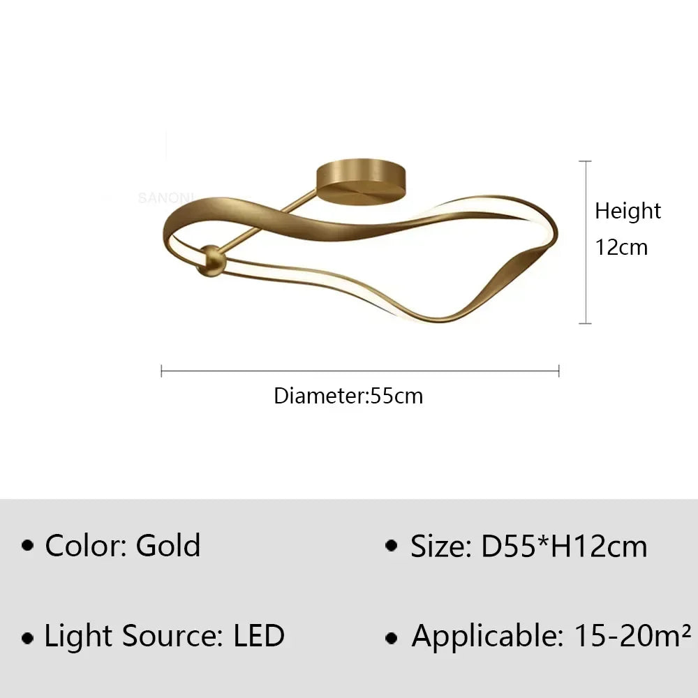 Afralia™ Nordic Luxury LED Ceiling Chandelier for Home Decor Lighting