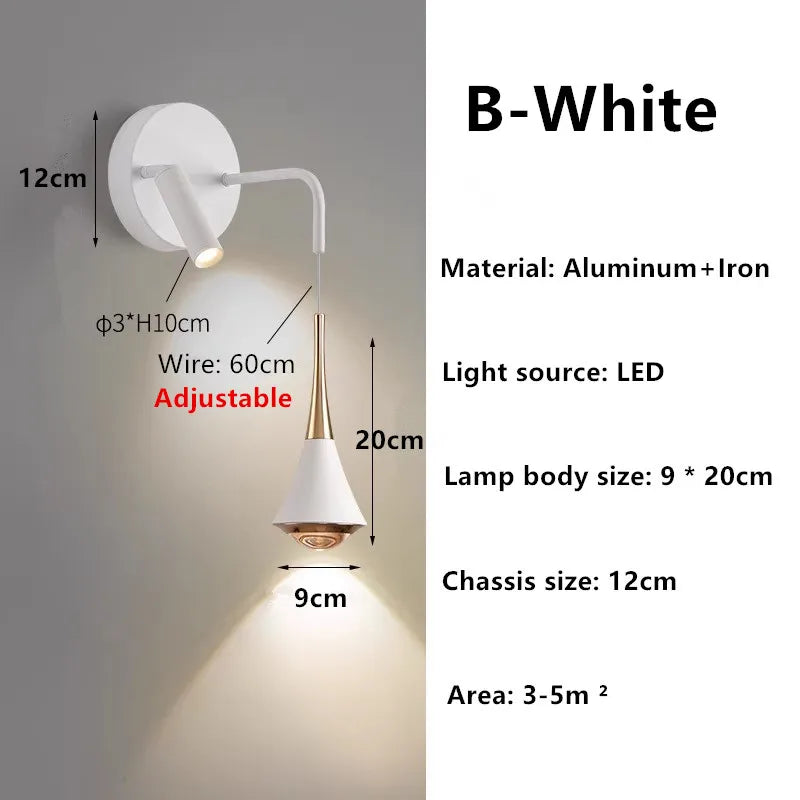 Afralia™ Modern Minimalist LED Wall Lamp for Living Room Bedroom