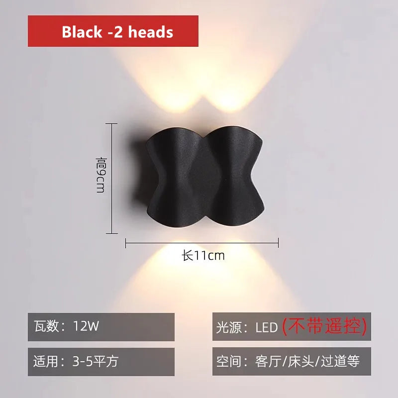 Afralia™ Nordic Wall Lamp for Staircase Bedroom Living Room Outdoor Waterproof Courtyard