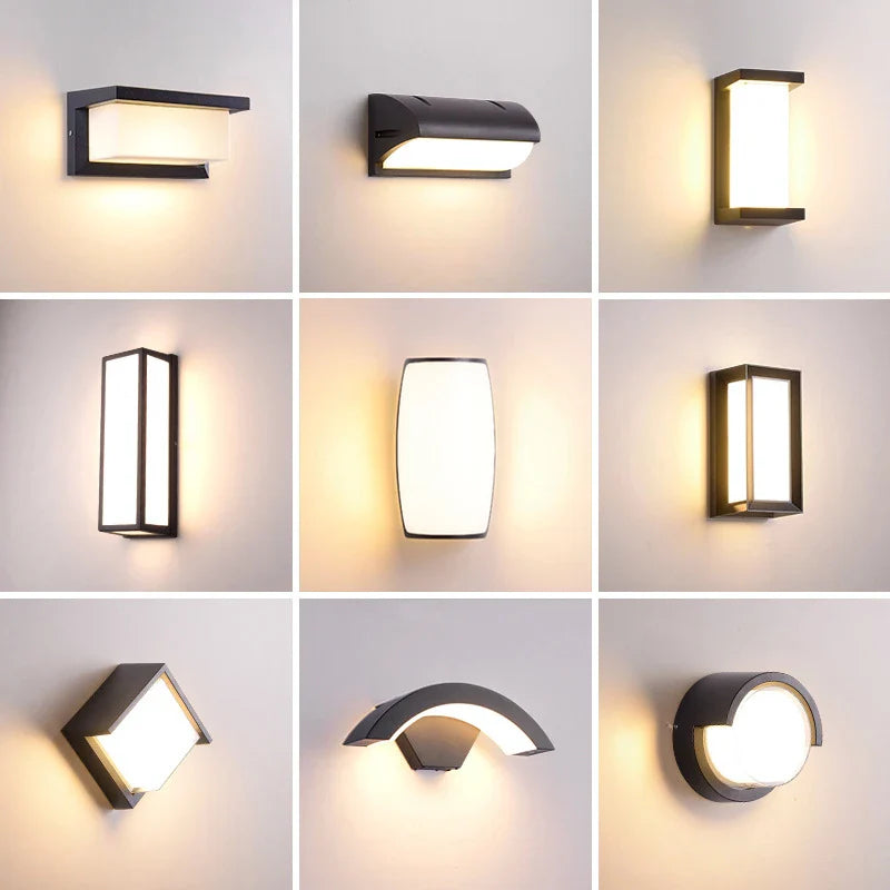 Afralia™ LED Radar Induction Wall Lamp for Hotel Garden, Modern Balcony Lights