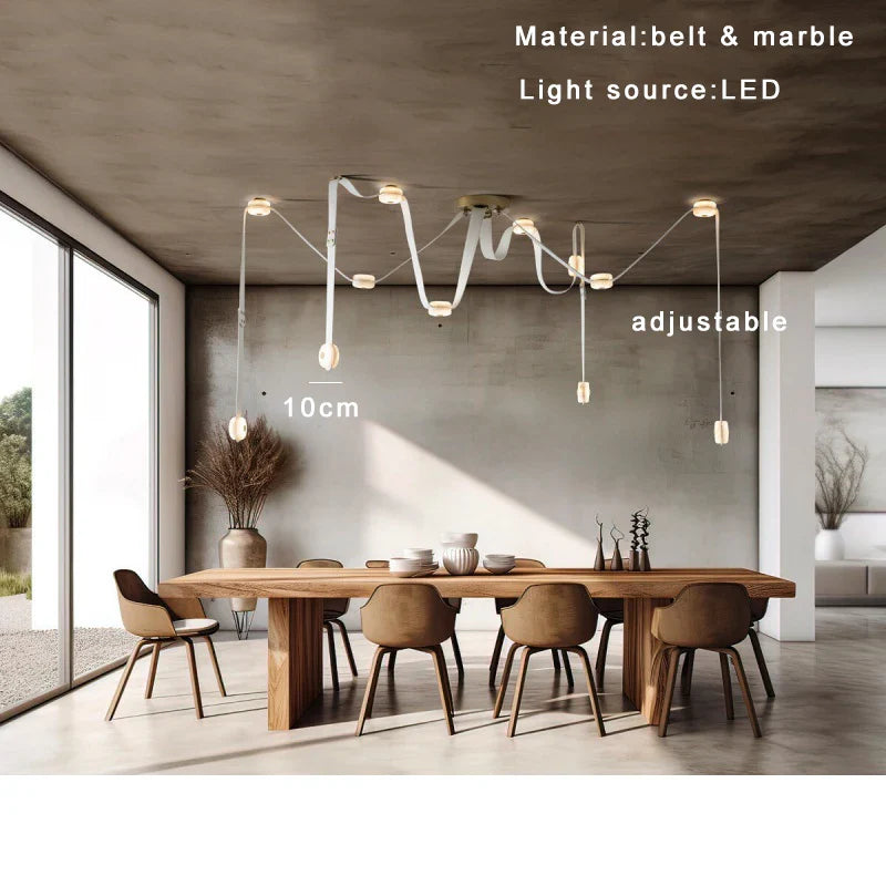 Afralia™ Marble Chandeliers Dimmable Luxury Lamps Stunning Home Decor Fixture