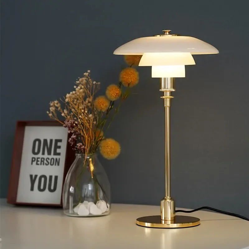 Afralia™ LED Glass Desk Lamp for Living Room Bedroom