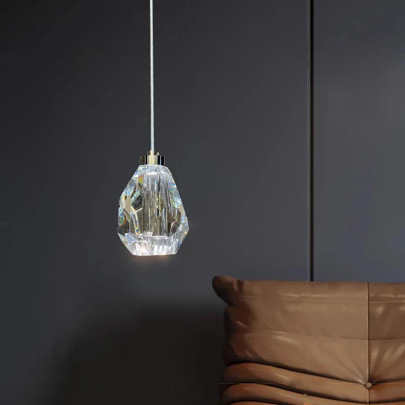 Afralia™ Pink Crystal Pendant Lights: Modern Sleek LED Luxury Elegance Hanging Lamps