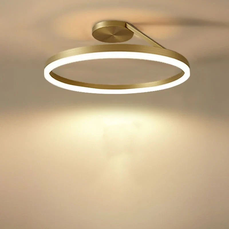 Afralia™ Scandinavia Ring Ceiling Chandelier Dimmable Pendant Light for Living Room
