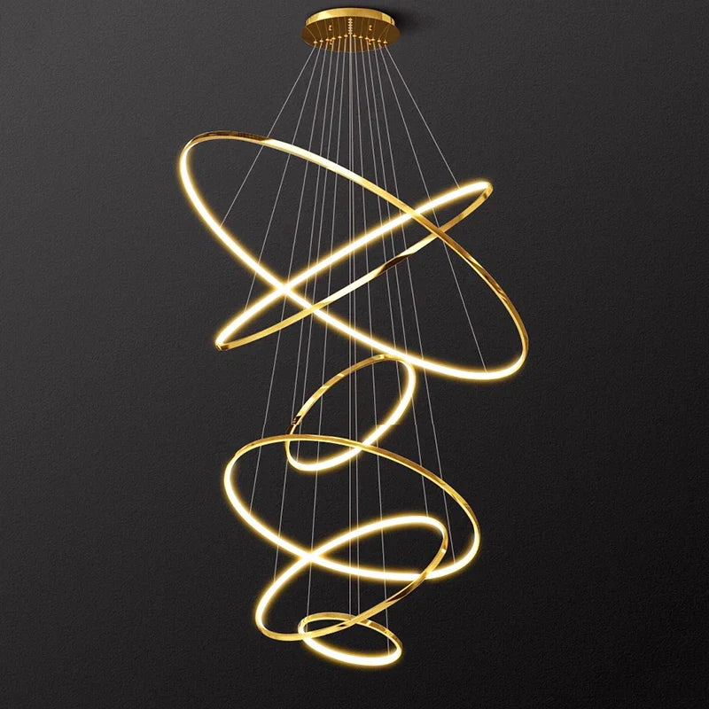 Afralia™ Modern Indoor Pendant Chandelier Ceiling Light for Dining and Living Room