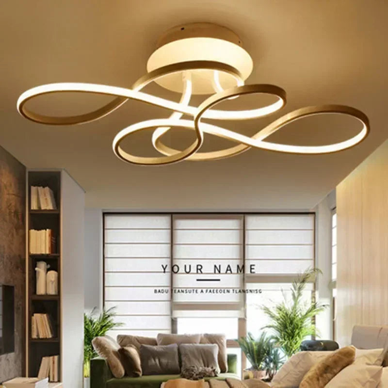 Afralia™ LED Chandelier Modern Ceiling Lamp for Living Dining Bedroom Home Lighting