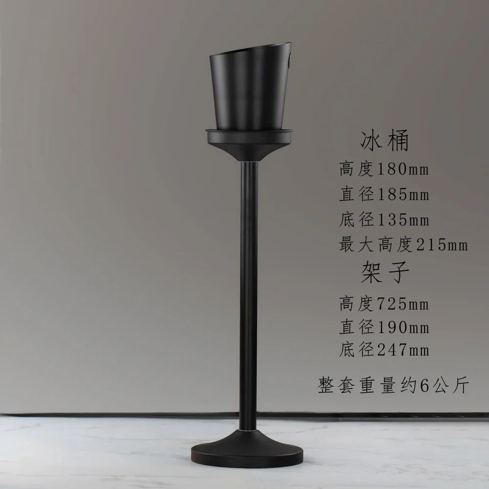 Afralia™ Stainless Steel Ice Bucket Stand for Champagne, Wine & Beer Cooling