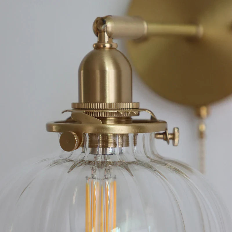Afralia™ Glass Ball Wall Lamp Sconce Modern Nordic Sconce Lighting for Bedroom Mirror