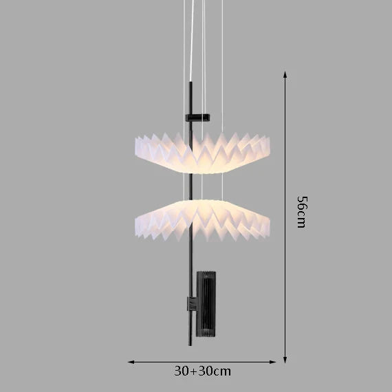 Afralia™ Minimalist Golden Chandelier for Restaurant Living Room Bedroom