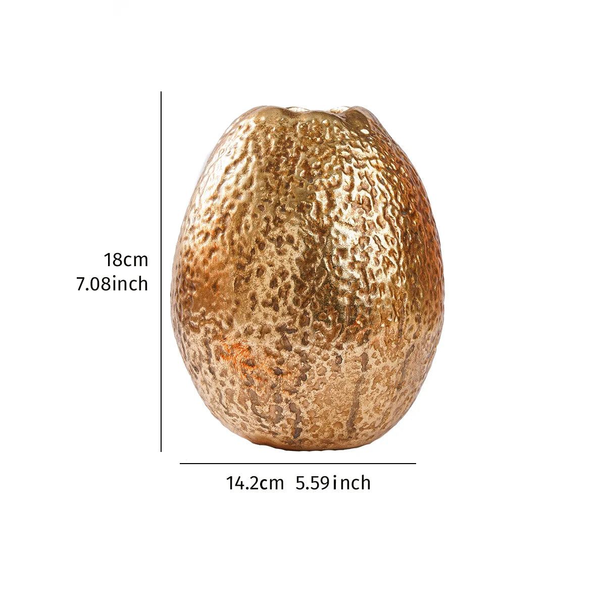 Afralia™ Golden Star Fruit Vase: Ceramic Lemon Flowerpot & Simulated Fruit Ornaments