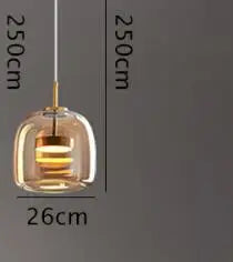 Afralia™ Glass Pendant Lights for Bedroom Dinning Living Room Lighting Fixtures