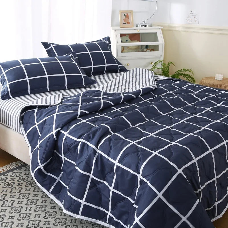 Afralia™ Bear Quilt & Pillowcase Set - Soft & Breathable Summer Bedding