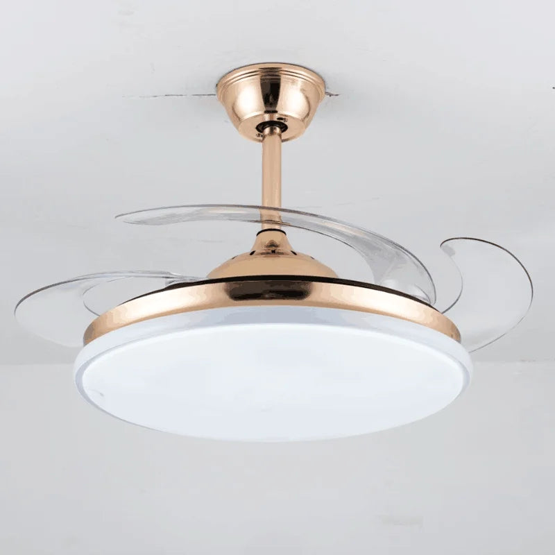 Afralia™ 3 Color LED Ceiling Fans with Remote Control, DC Motor, 36-48 Inch